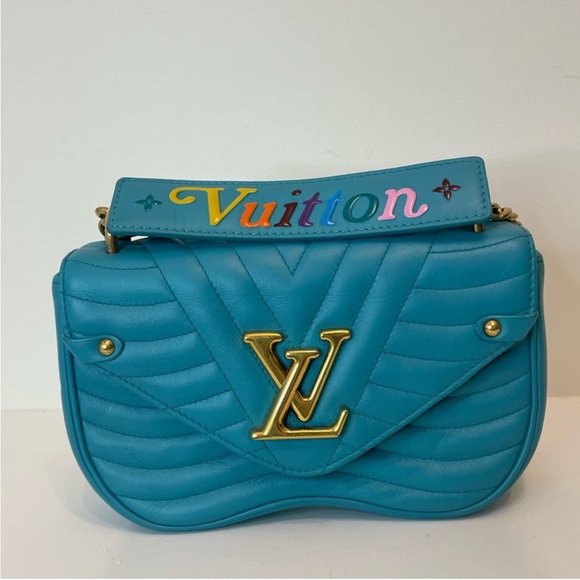 Louis Vuitton Teal Quilted Crossbody Bag - Picture 2 of 2